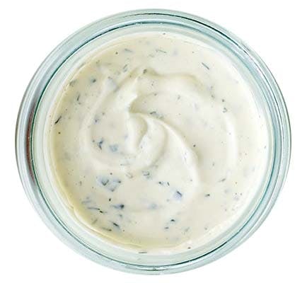 Fetadip til hjemmelavet burger