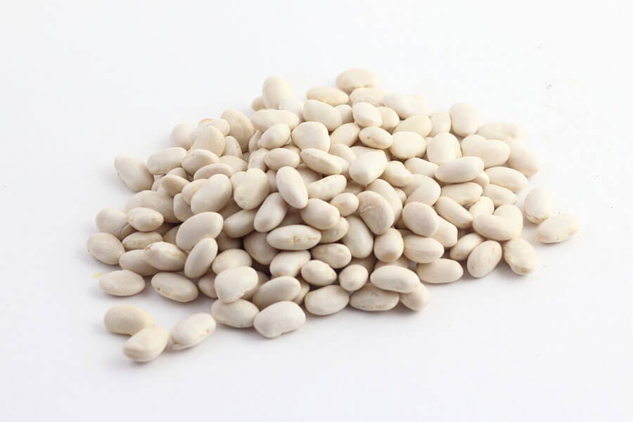 Vita bönor innehåller mycket fibrer