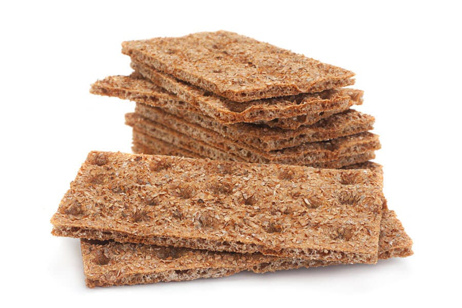 rågknäckebröd med högt fiberinnehåll