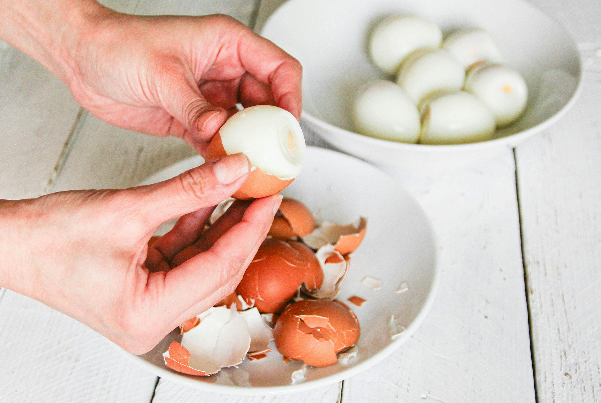 hårdkogt æg pille