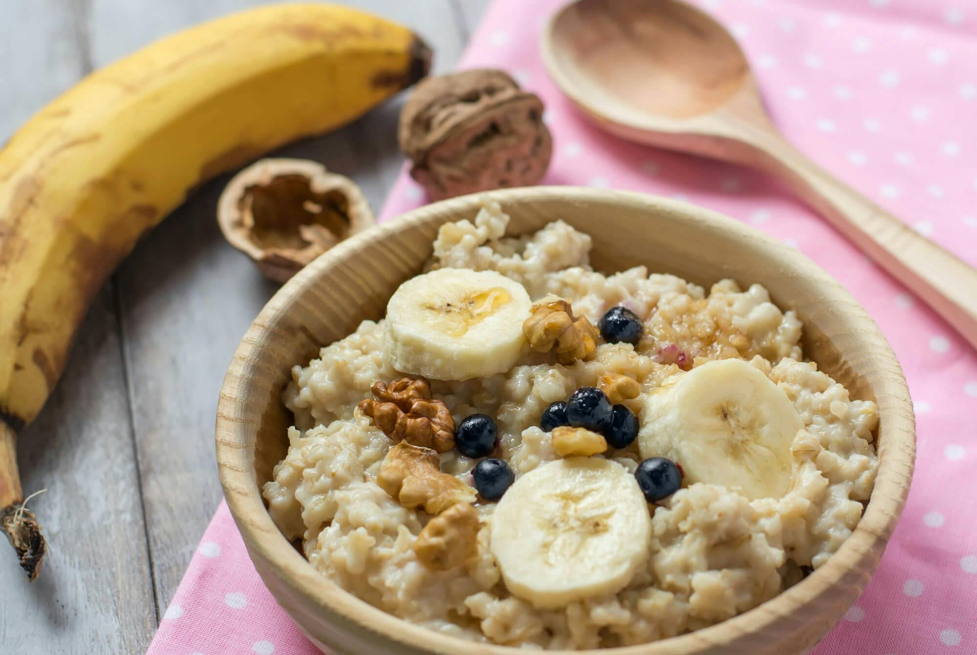 havregrynsgröt med ägg