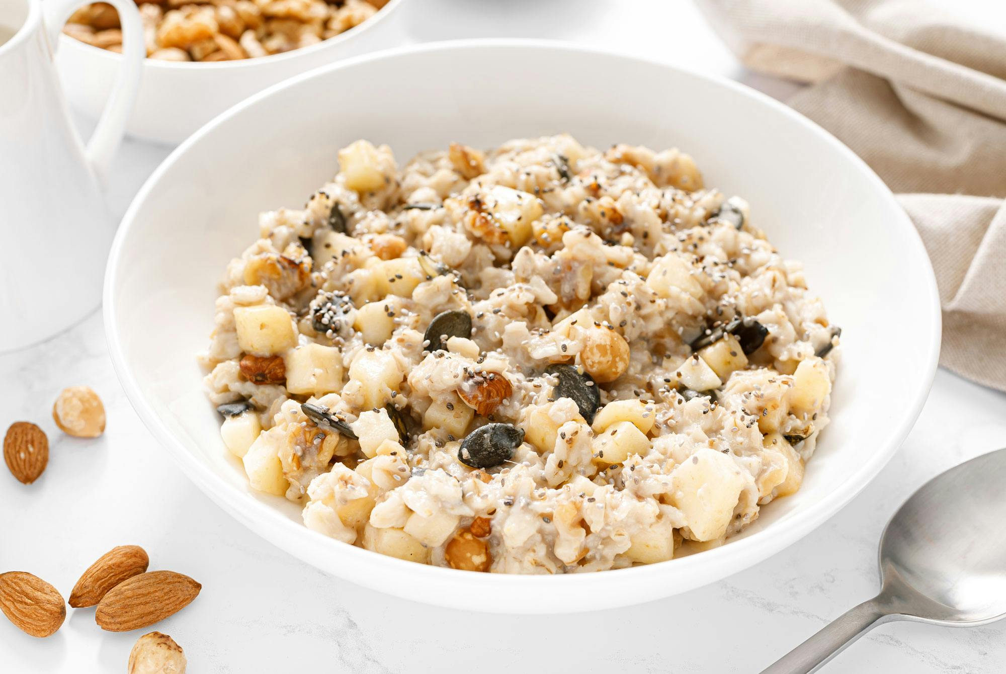 Havregrynsgröt med frön