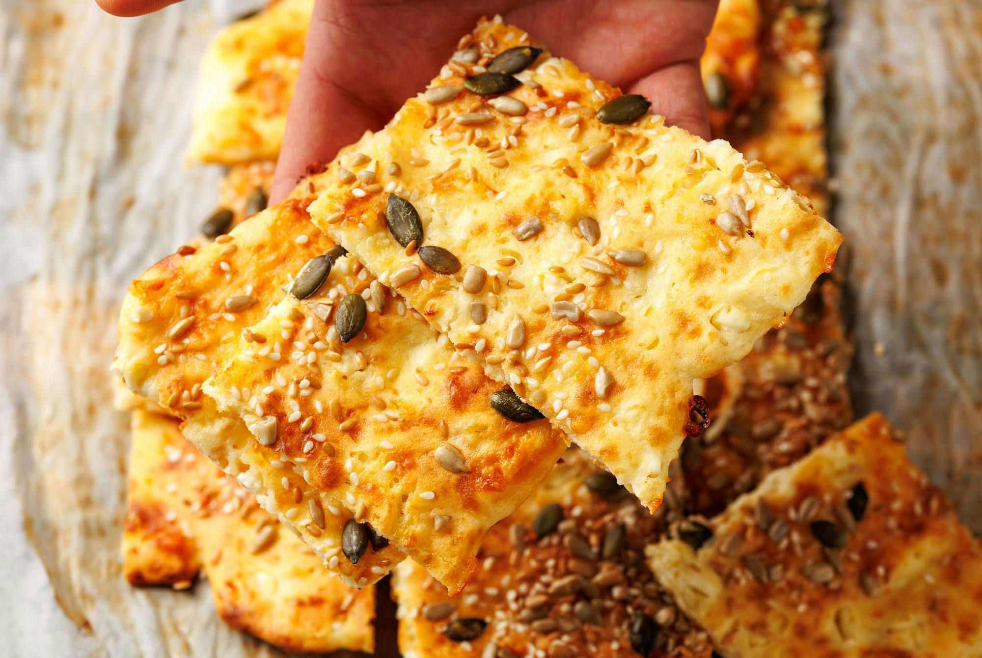 Fladbrød med kerner