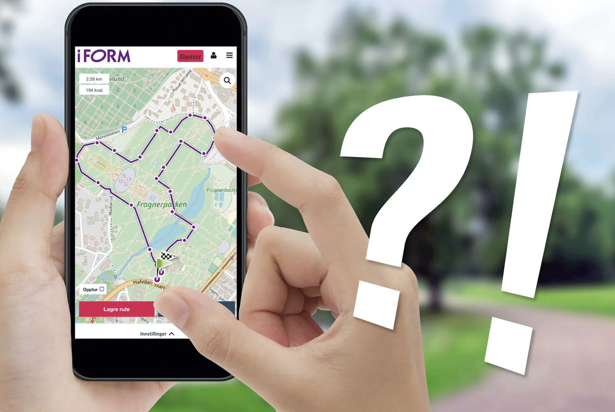 Spørsmål og svar til I FORMs ruteplanlegger | iform.nu