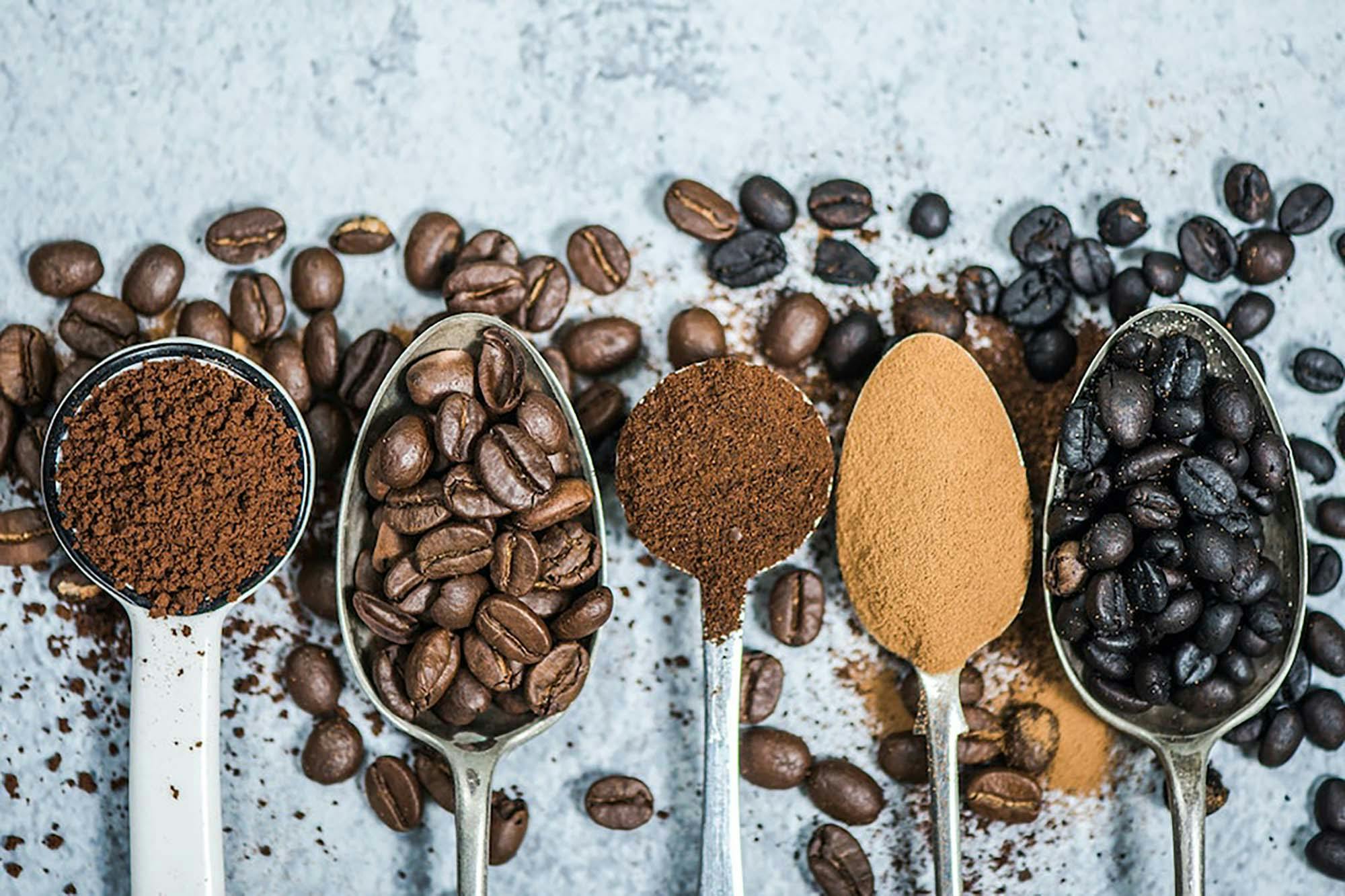 Forskellige kaffevarianter