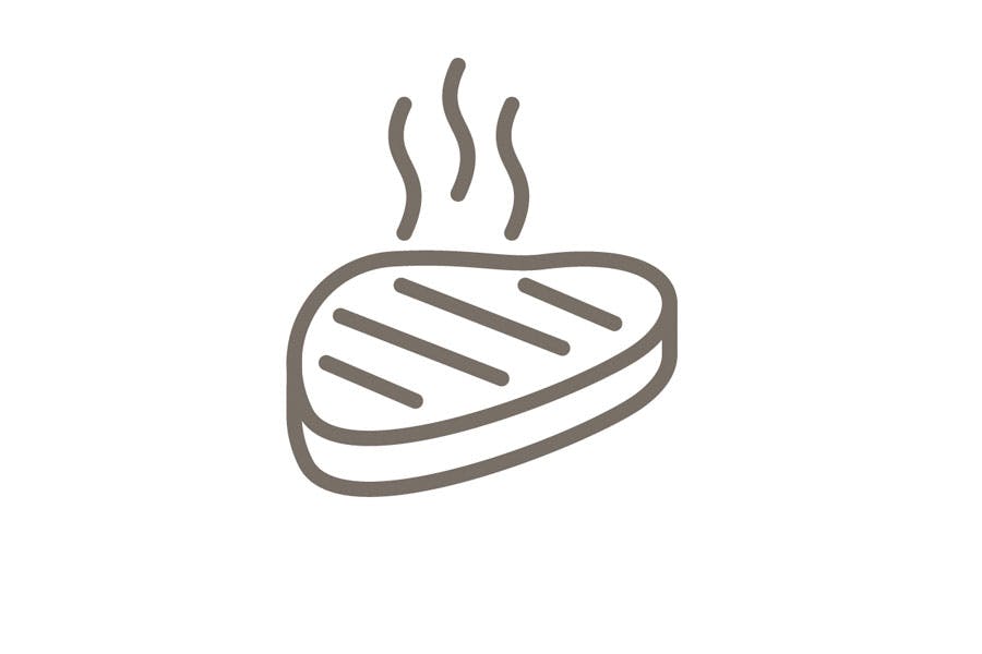 nem aftensmad med kød icon sund aftensmad