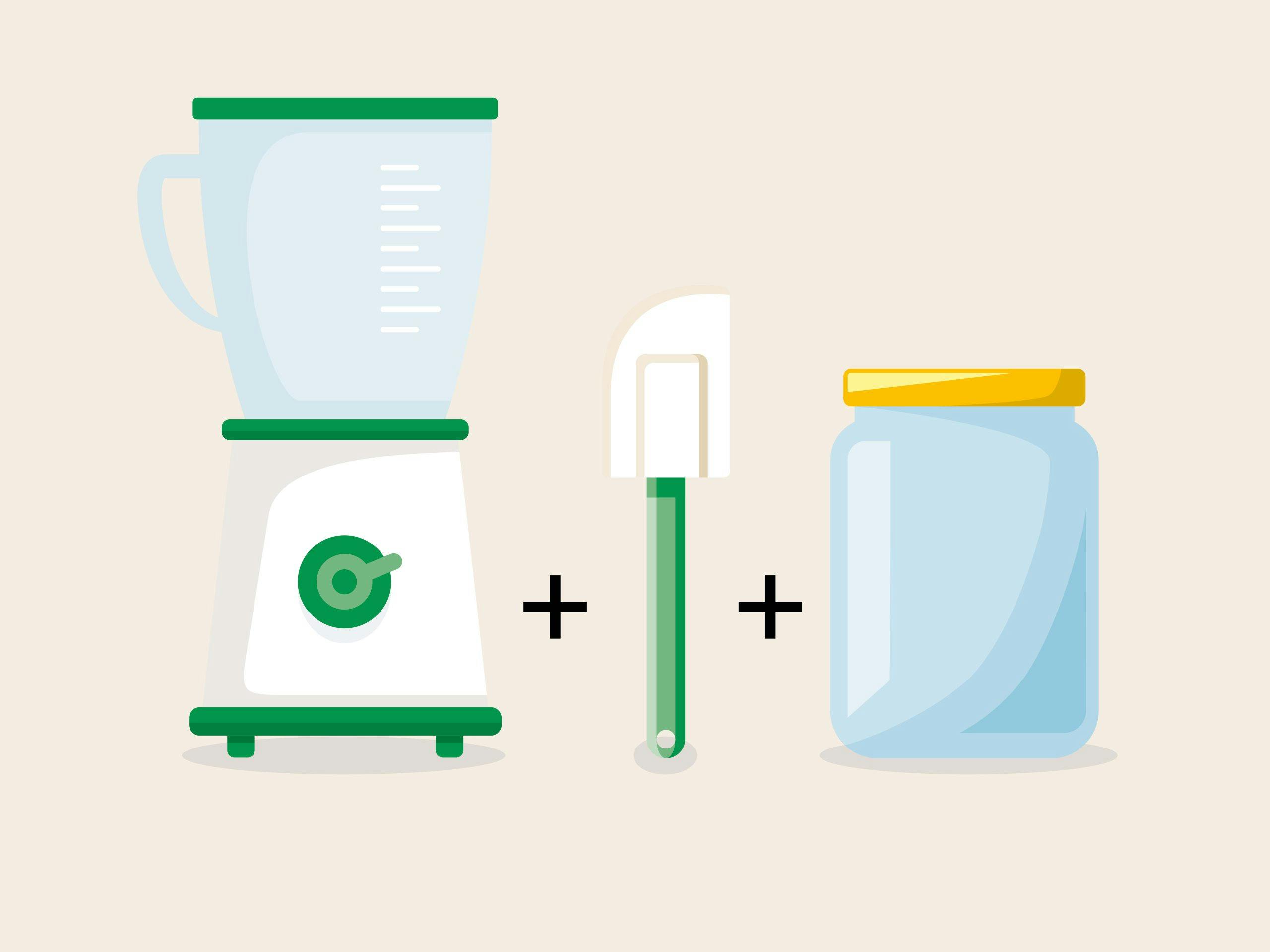 Køkkengrej til peanutbutter