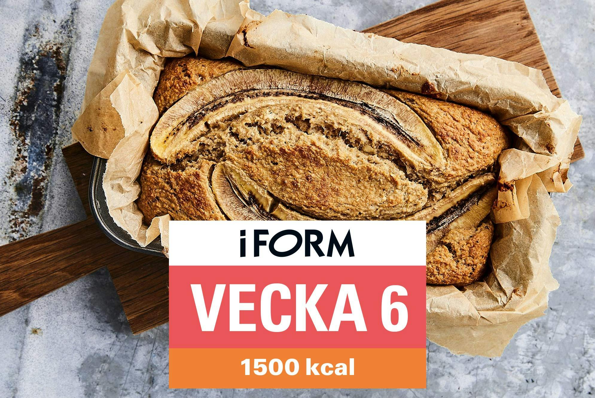 Kostplan 1500 kcal vecka 6 – bananbröd
