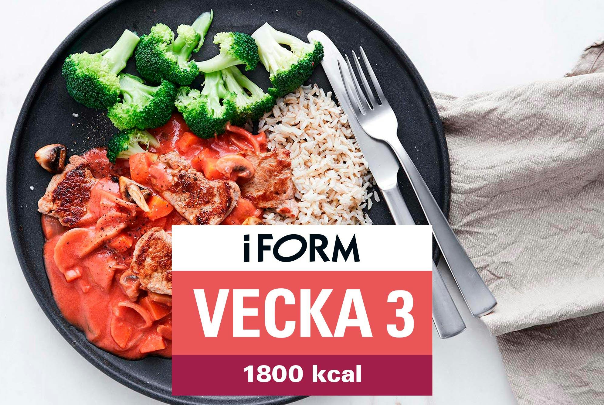 Kostplan 1800 kcal vecka 3 – Fläskfilegryta