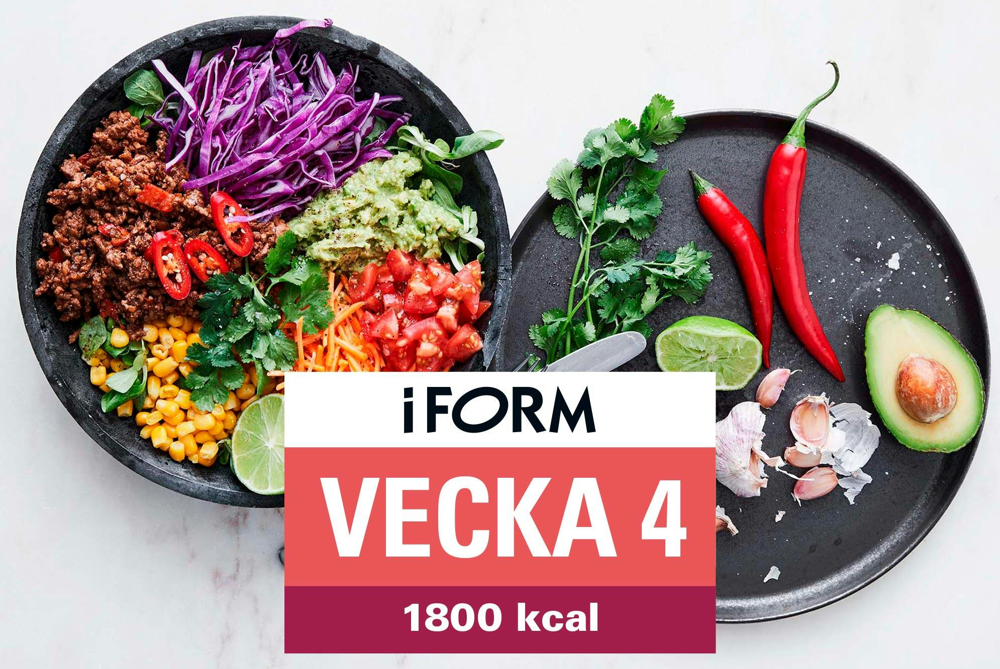 Kostplan 1800 kcal vecka 4 – Mexibowl