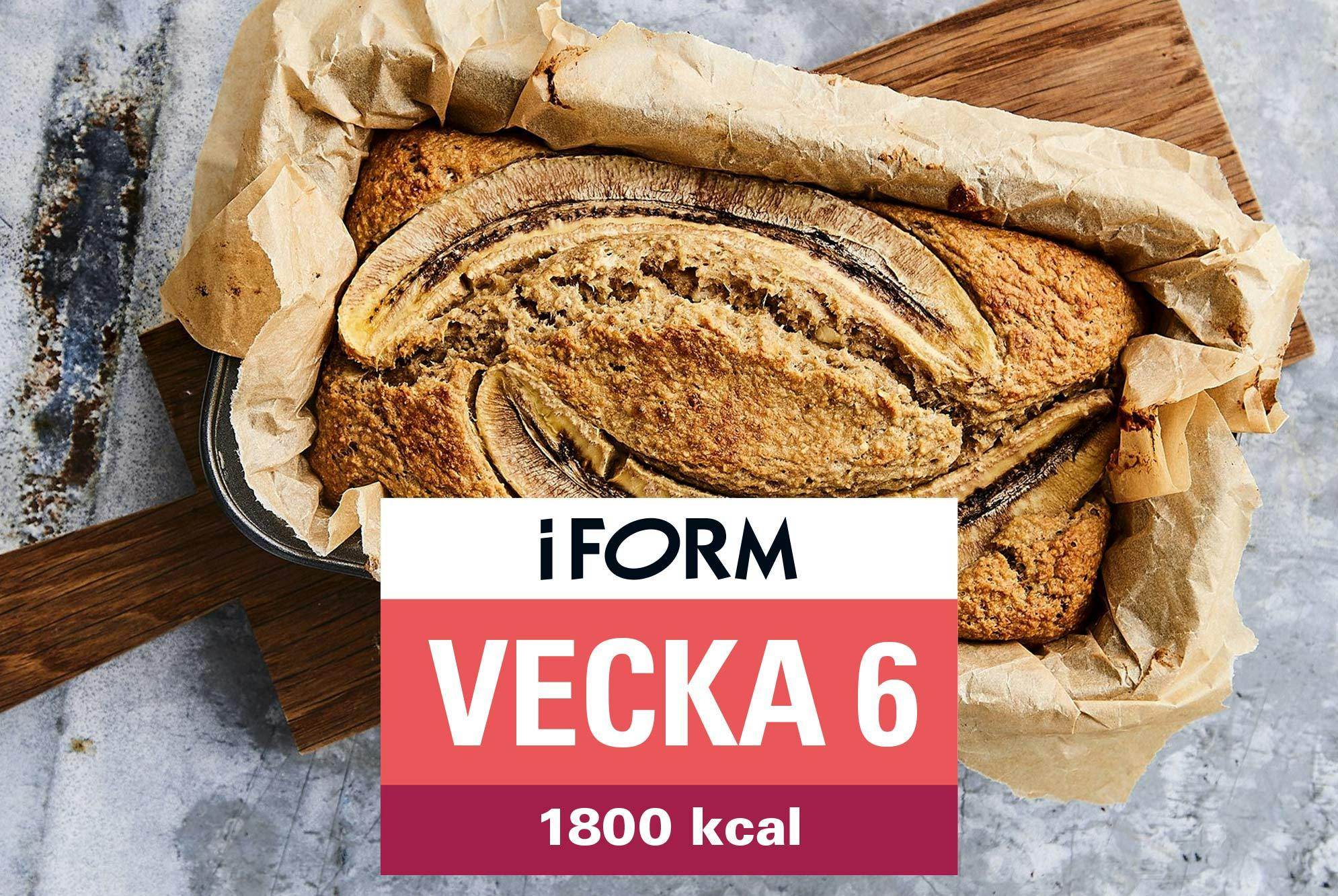 Kostplan 1800 kcal vecka 6 – Bananbröd