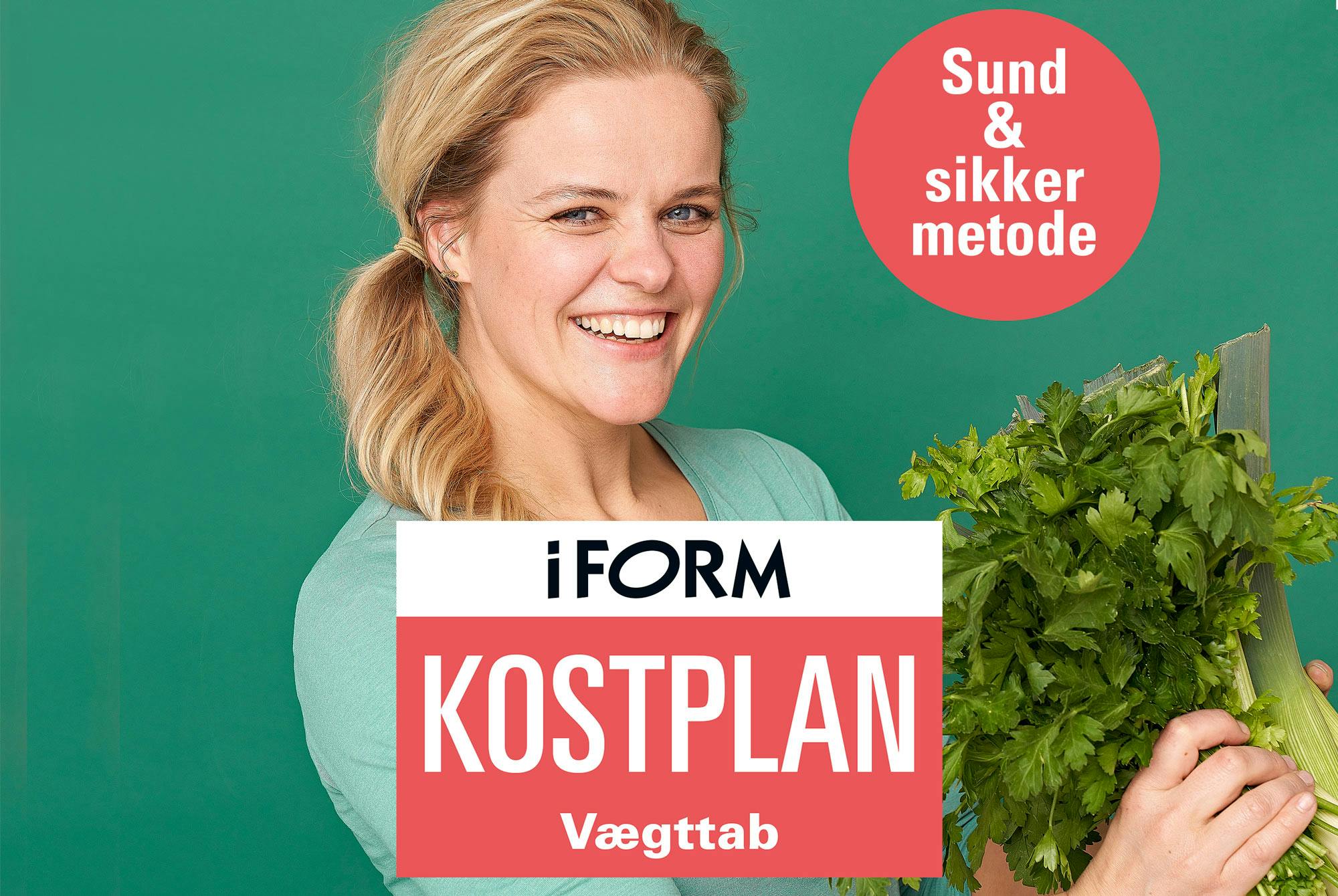 Kvinde står med bundt persille – skal følge I FORM Kostplan til vægttab