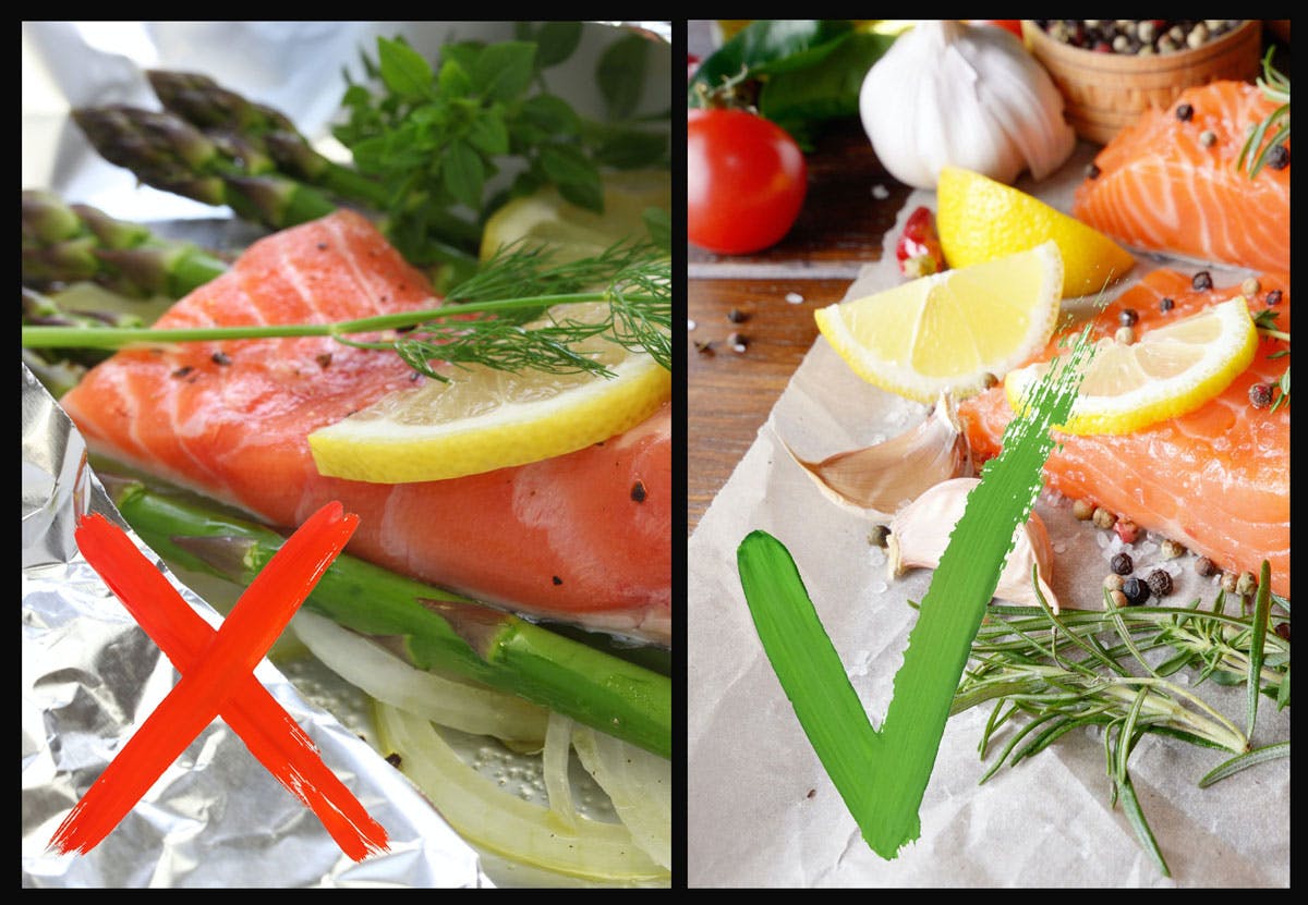 Sølvpapir eller bakepapir til laks i ovn?