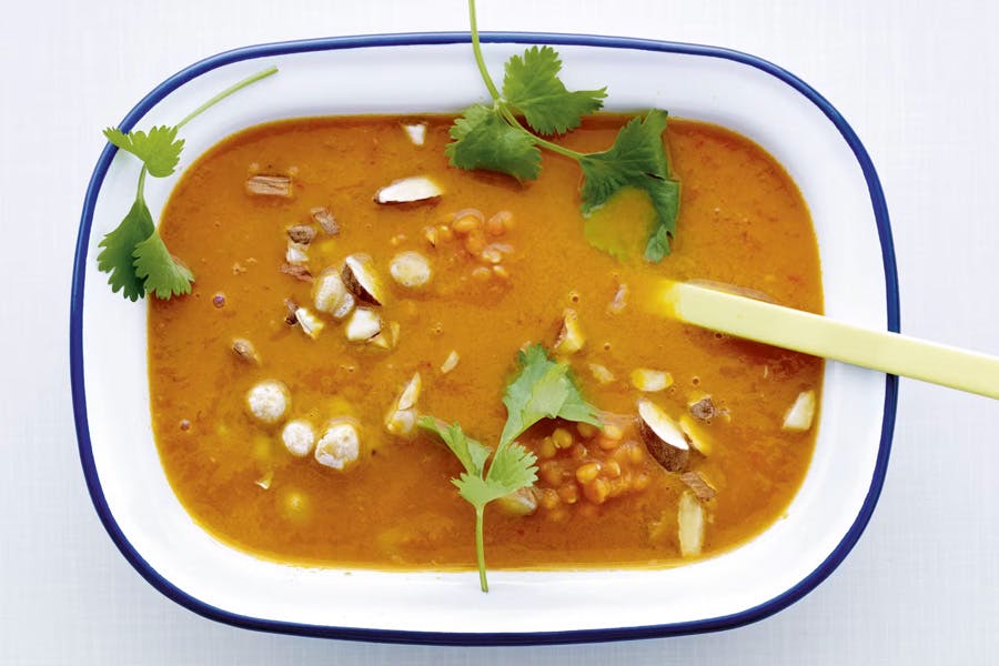 Rød linsesuppe