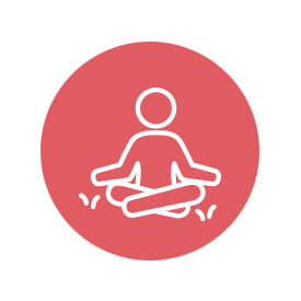 Ikon visar yoga för lågt östrogen - livsstilsförändring