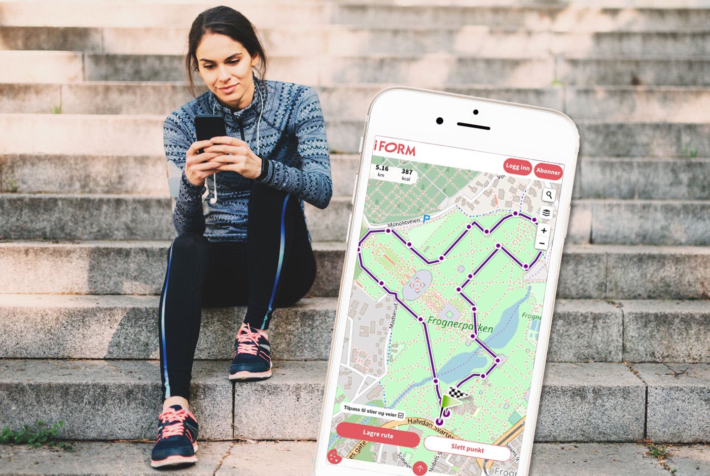 Mål opp løperuten med I FORMs ruteplanlegger
