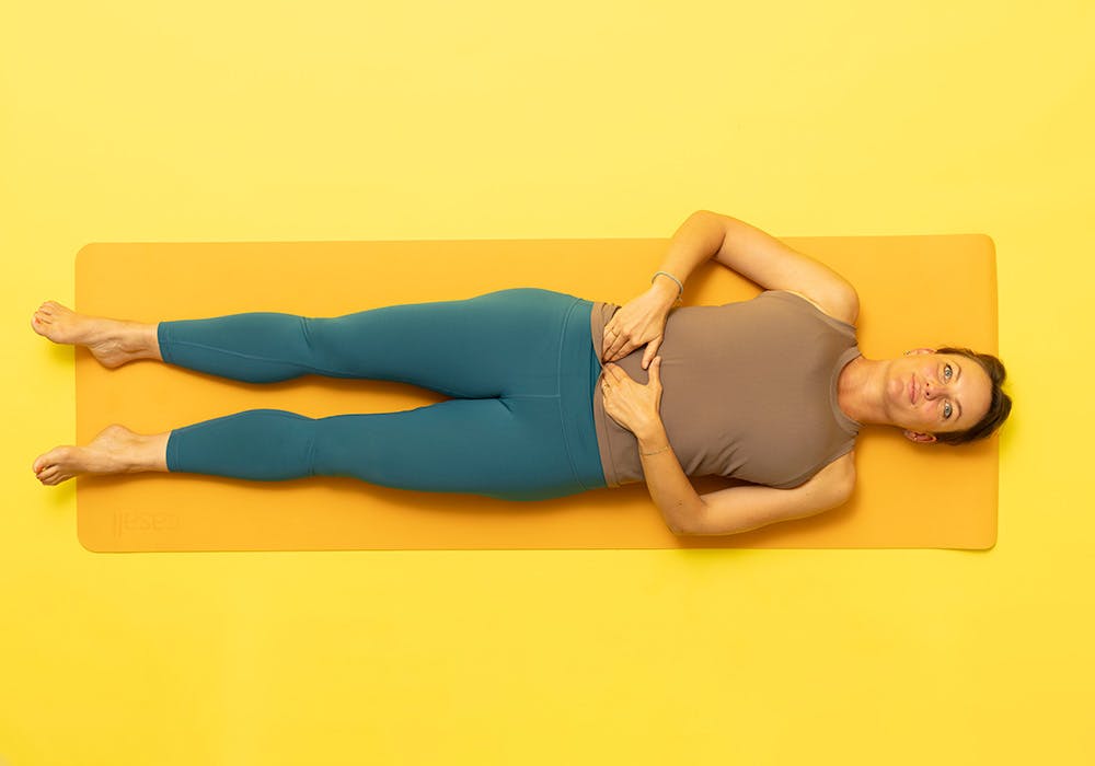 Övning mot gaser i magen.