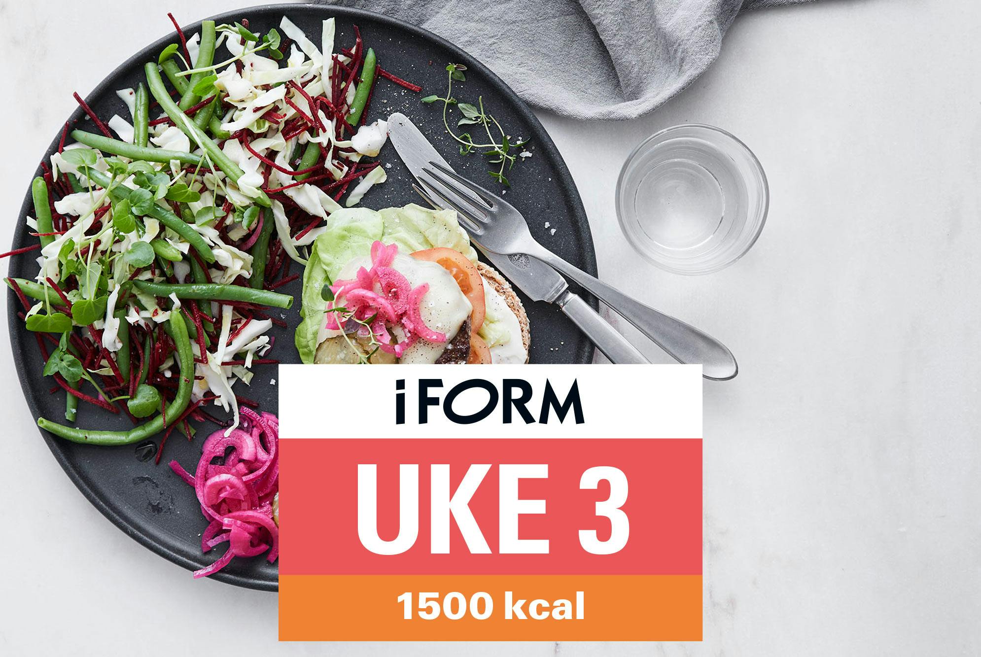 Matplan 1500 kcal uke 3 – burgermeny