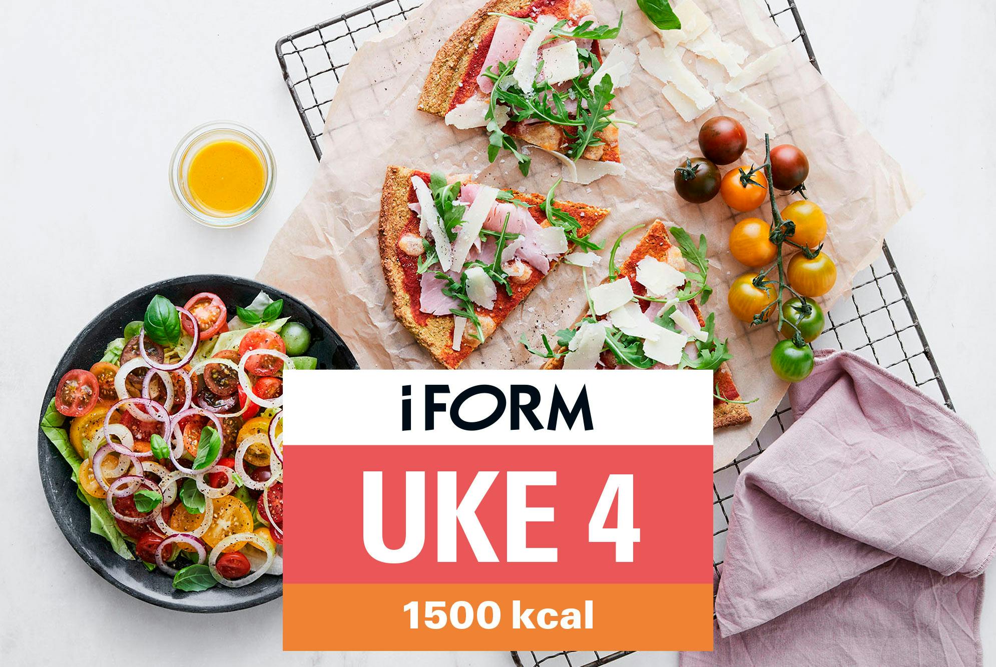 Matplan 1500 kcal uke 4 – pizza