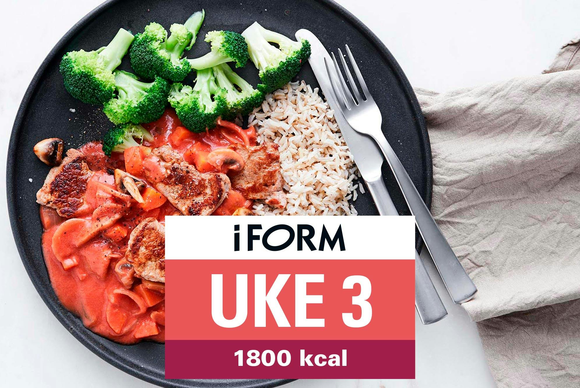 Matplan 1800 kcal uke 3 – Mørbradgryte