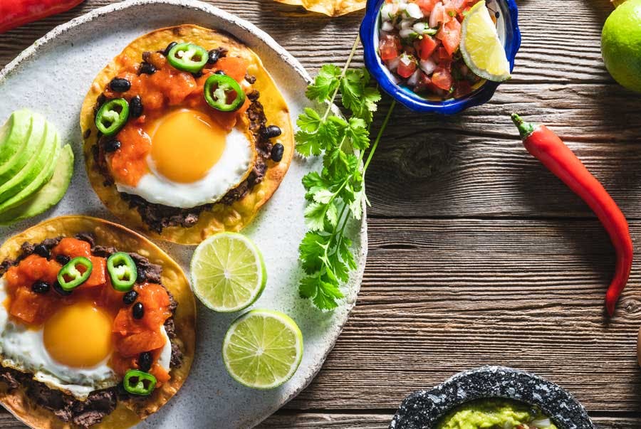 meksikolaista ruokaa: huevos rancheros