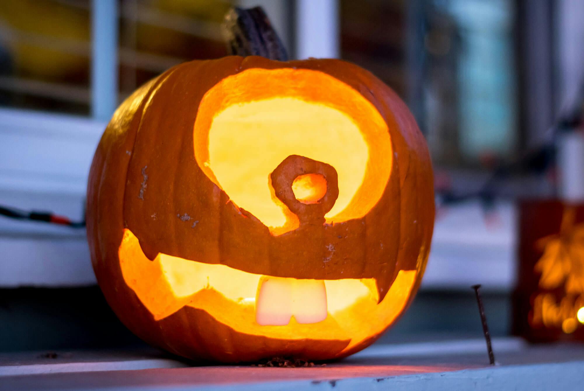 Gresskarutskjæring - minion