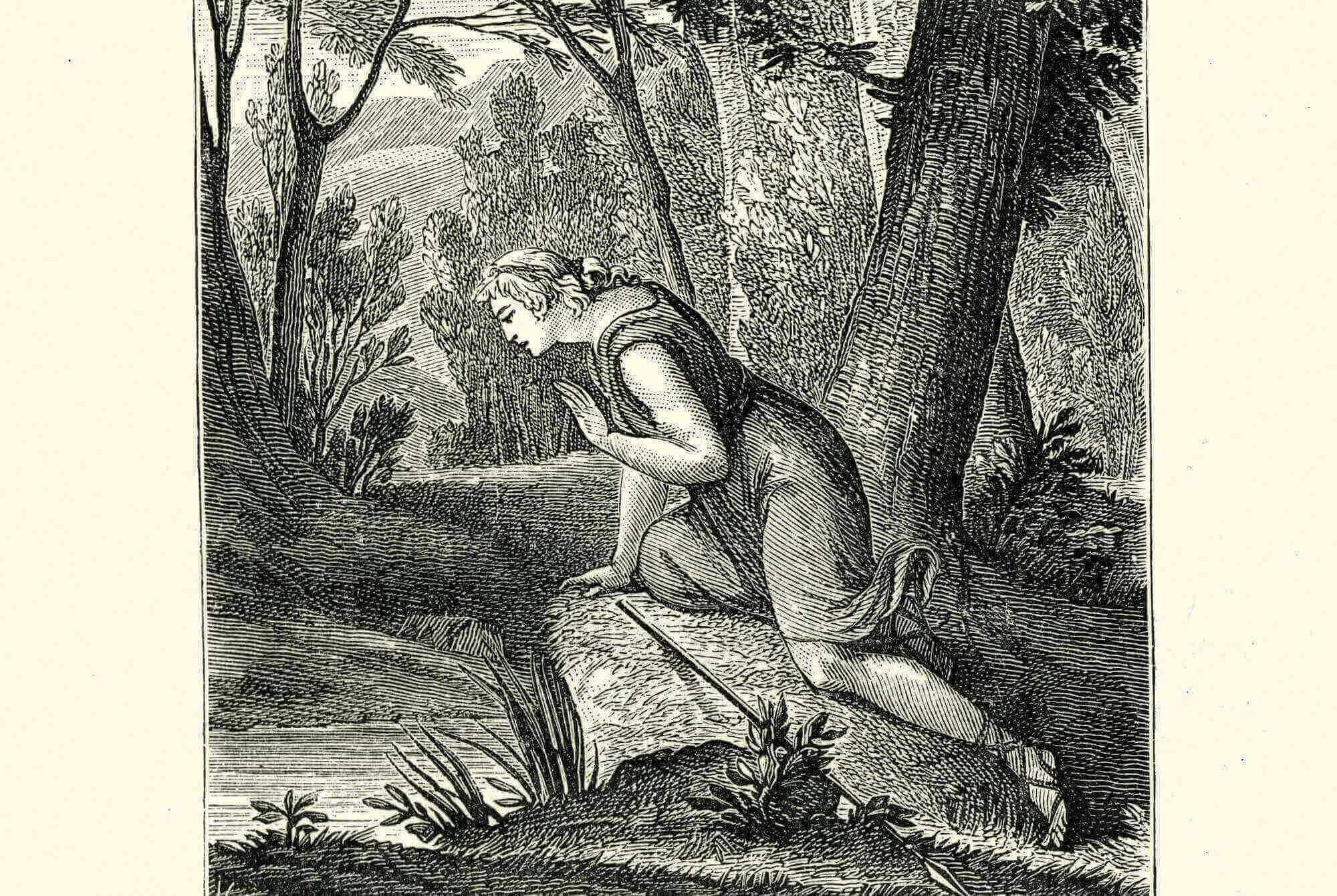 narcissus ser förälskad ut i sin egen spegelbild