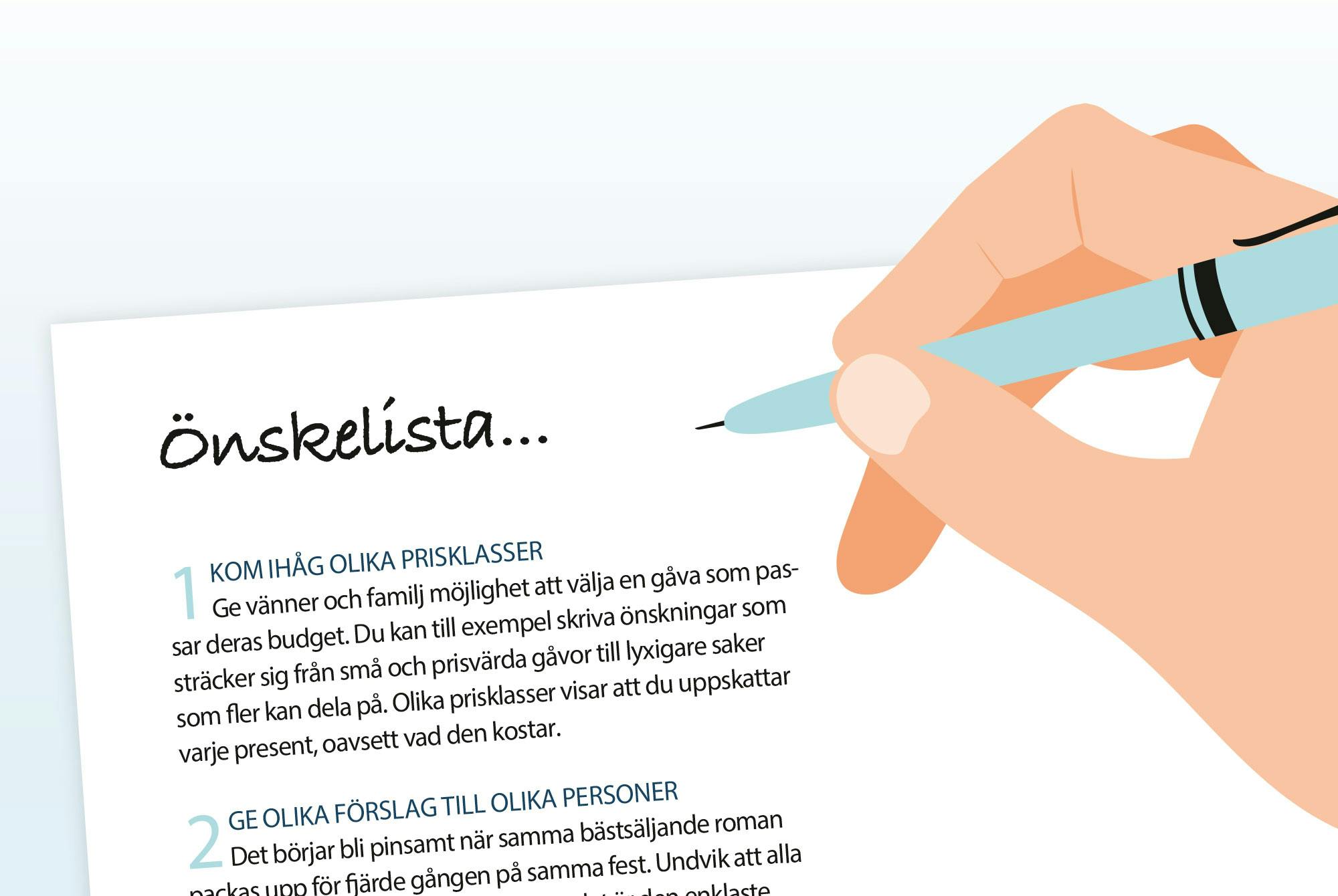 Julstämning och önskelista