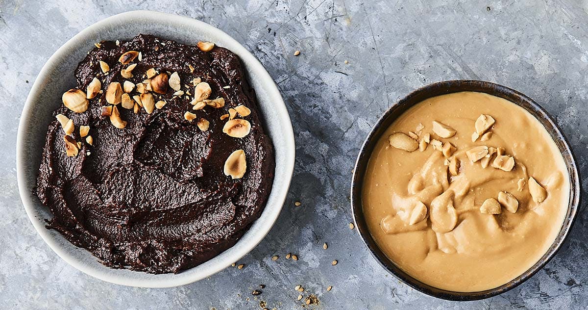 Jordnötssmör och nötkräm