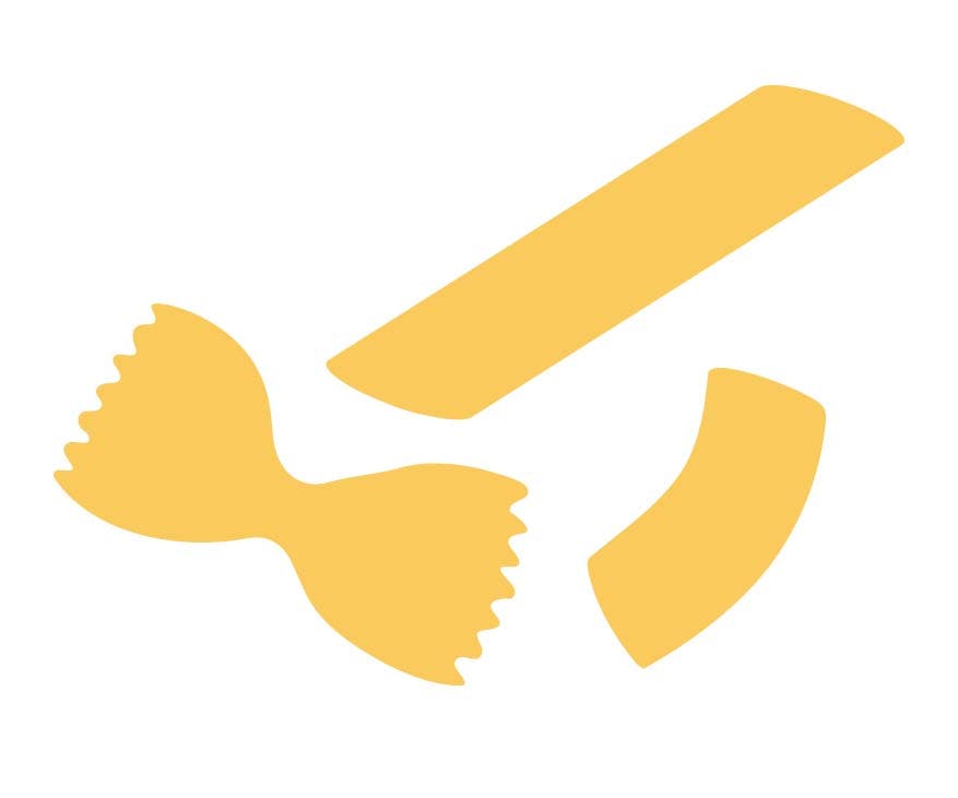 Forskjellige typer pasta