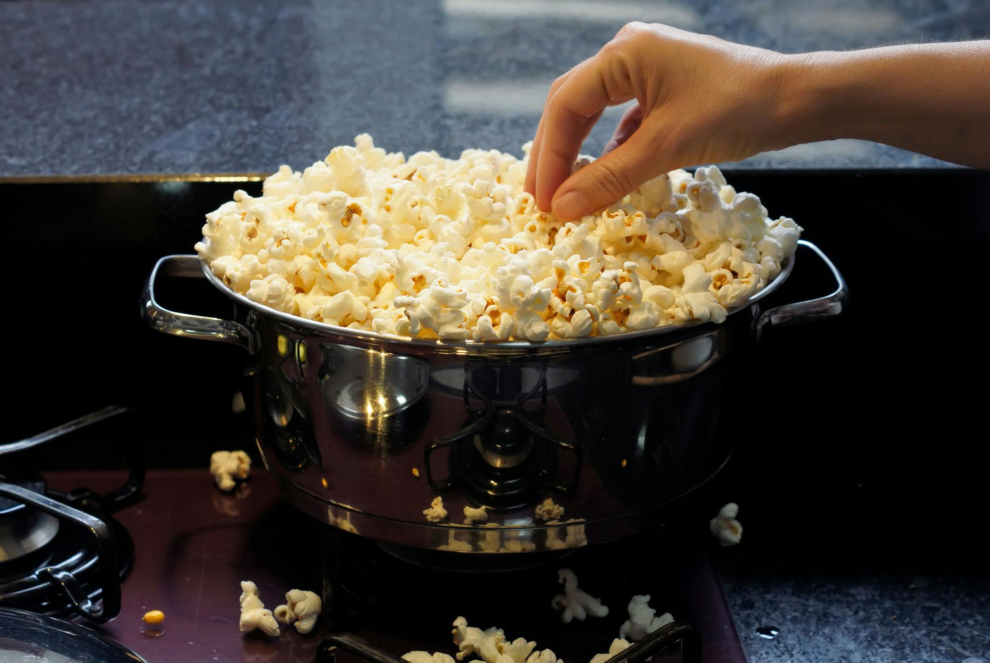popcorn i gryde