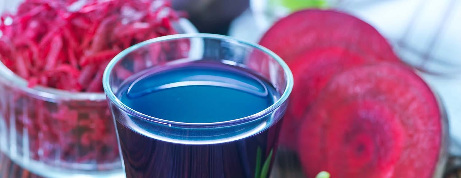 Glass med rødbetjus