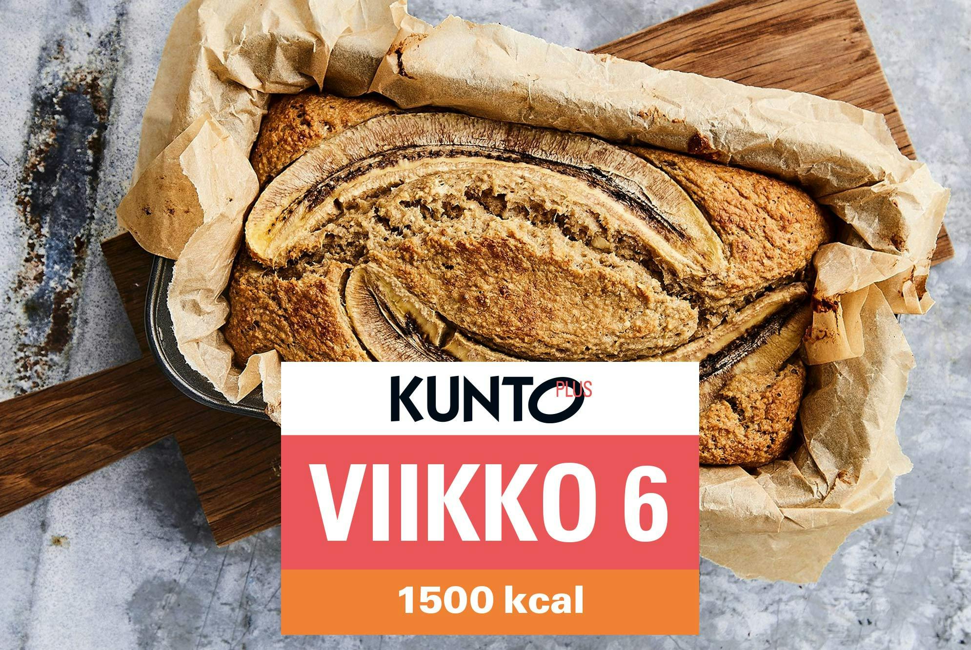 Ruokavalio 1500 kcal viikko 6 – banaanileipä