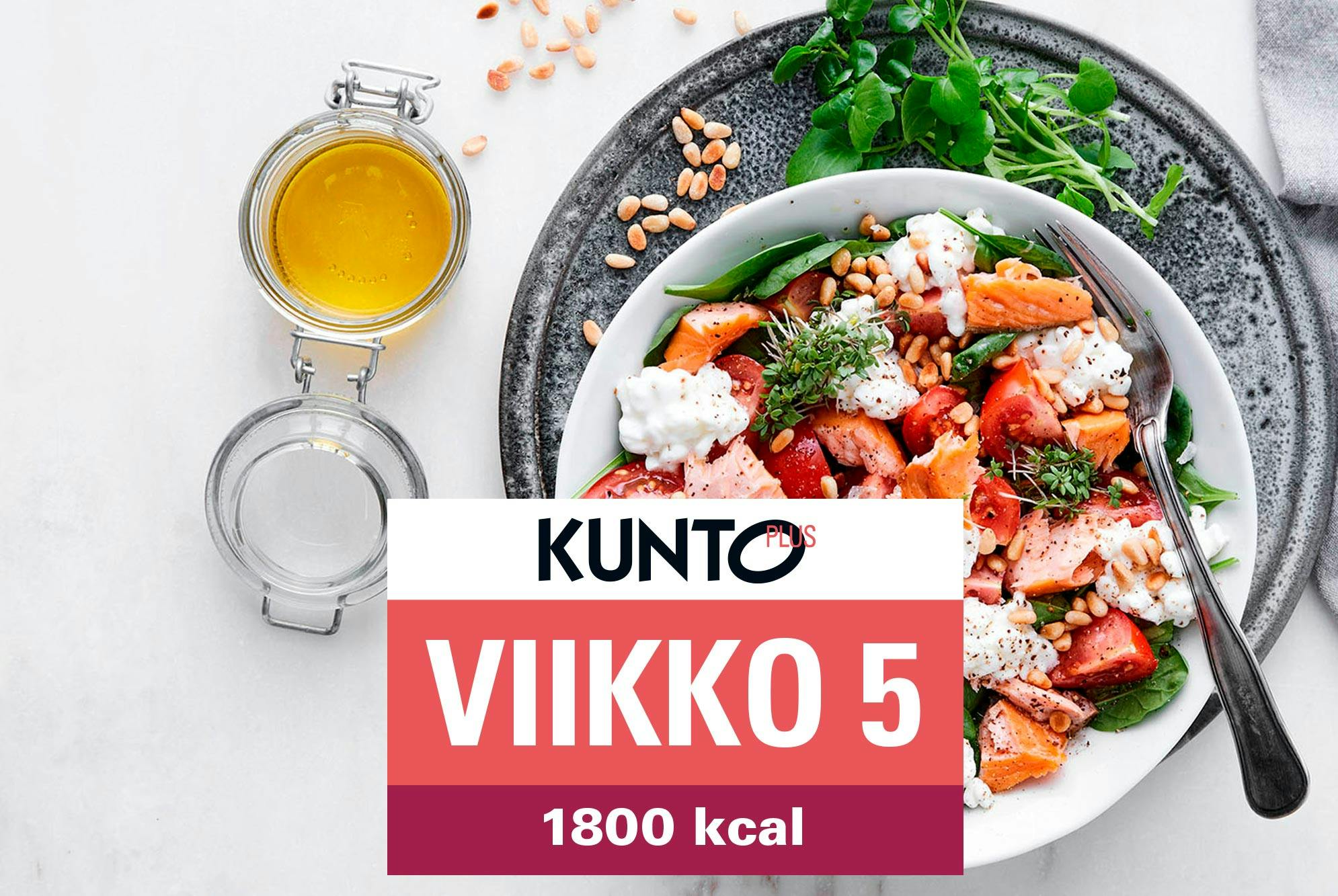 Ruokavalio 1800 kcal viikko 5 – Savulohi-pinaattisalaatti