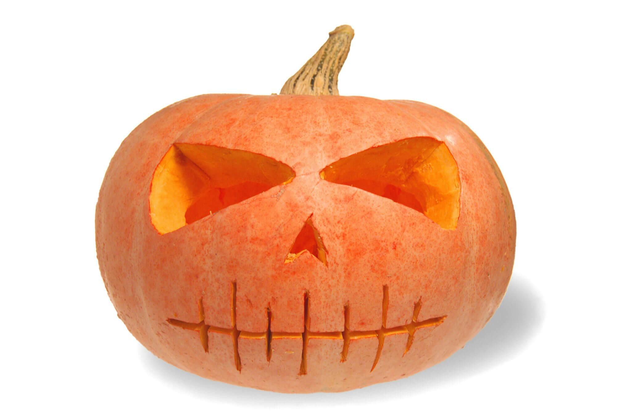 Gresskarutskjæring - Halloween gresskarskjelett