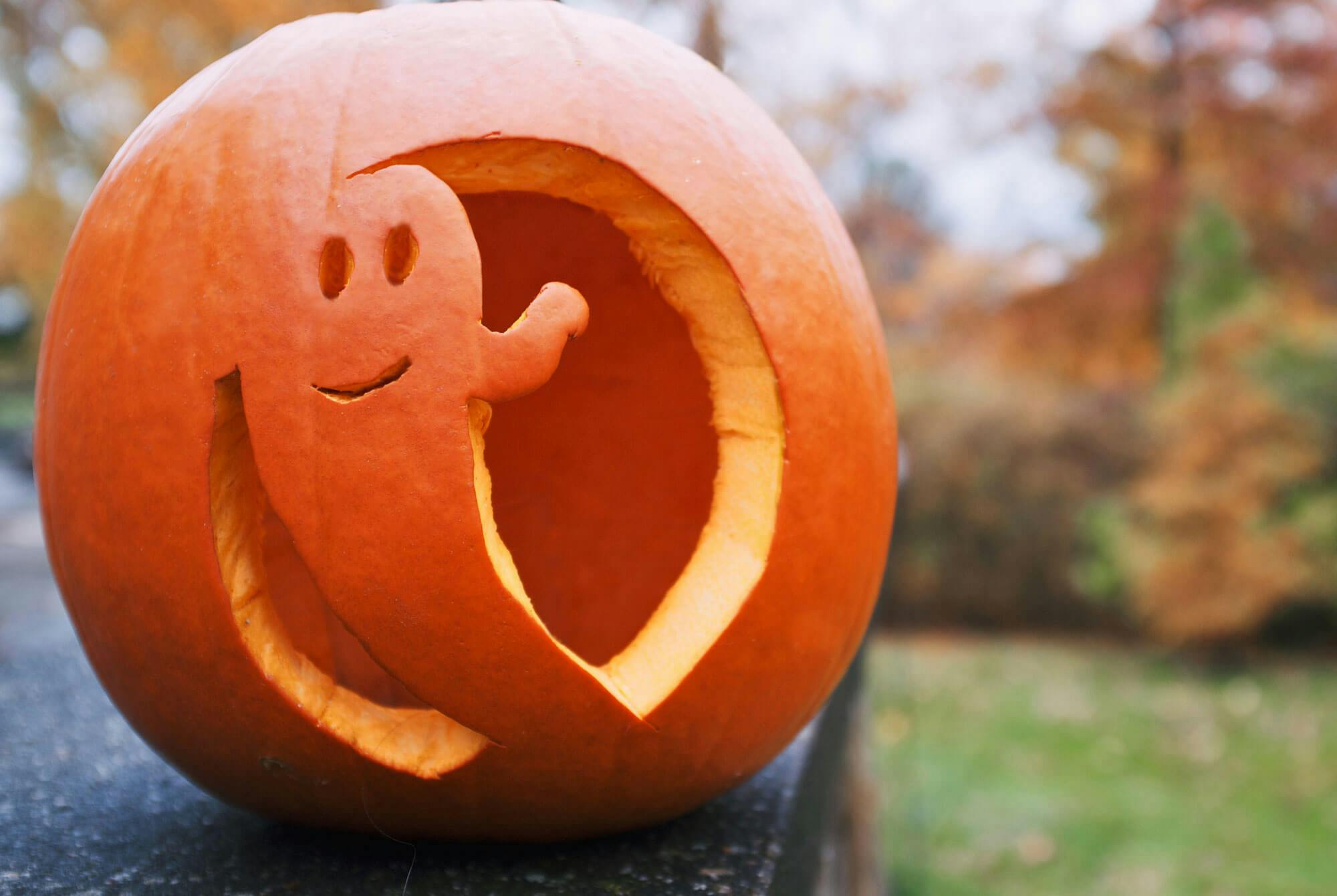 Gresskarutskjæring - spøkelse