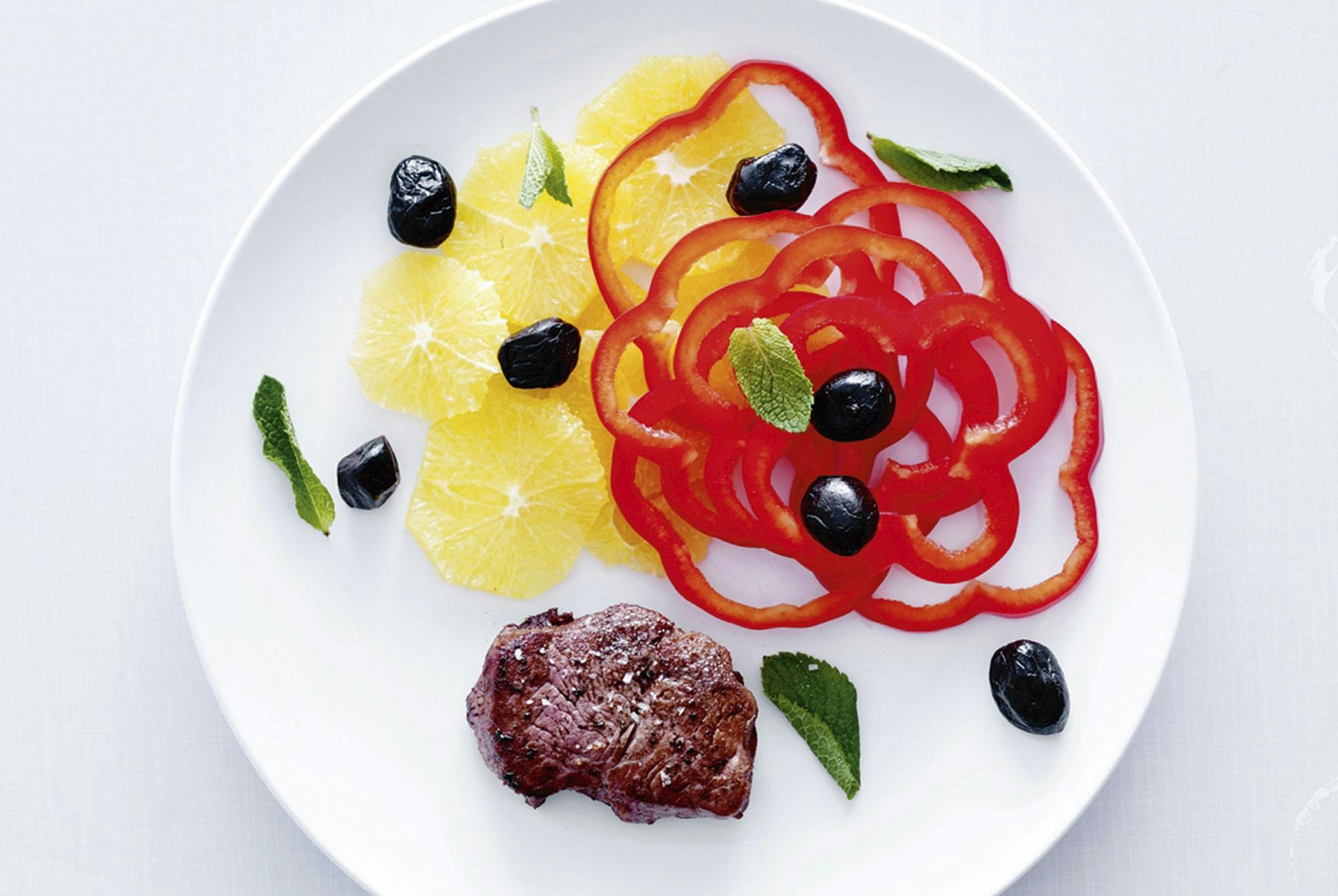 Biff med paprika og appelsin