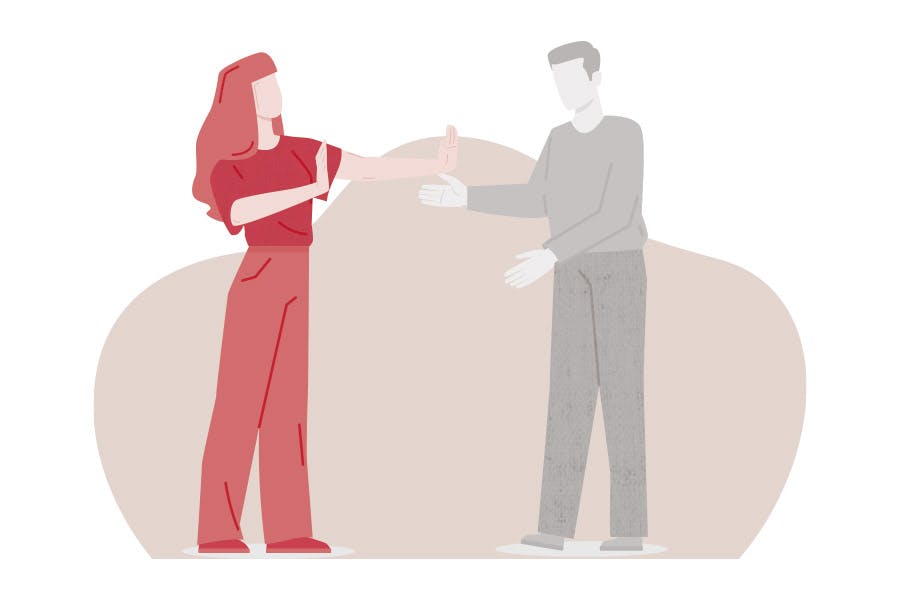 Kvinde med utrygt undvigende tilknytningsmønster – har trang til klare sig selv og have distance til andre.