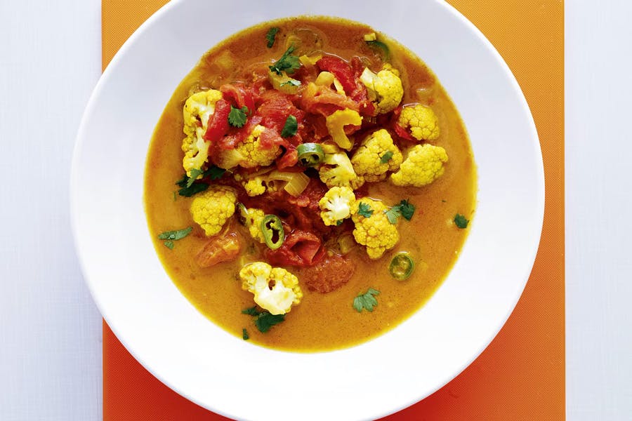 Tomat-grøntsagssuppe