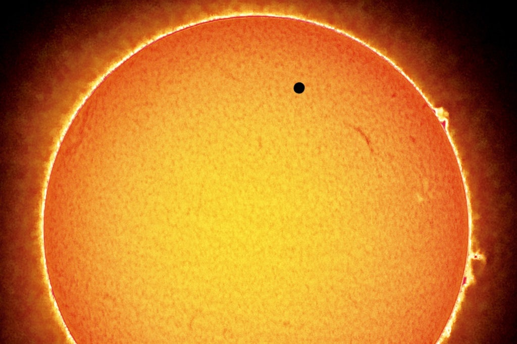 venus and the sun