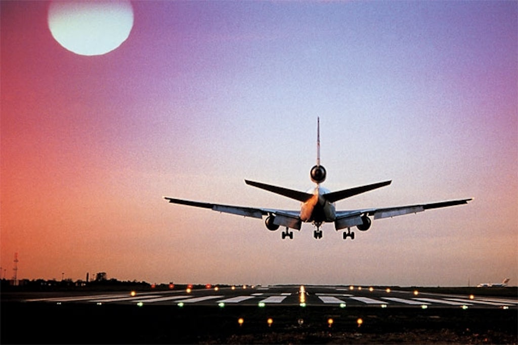 Plane landing