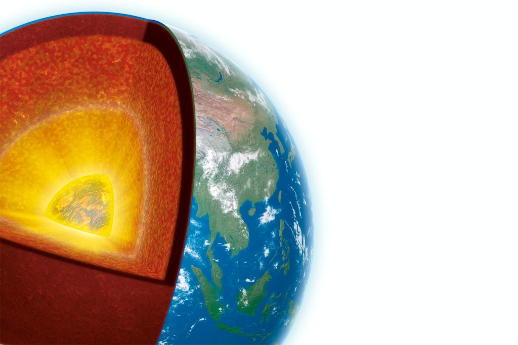 cross section of the earth