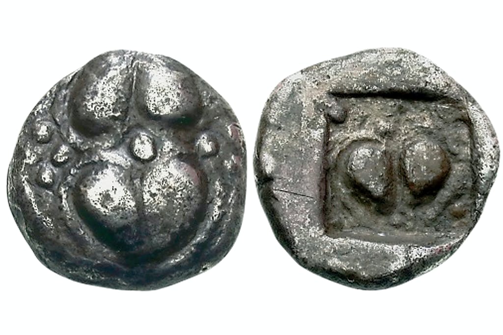 Coins depicting Silphium