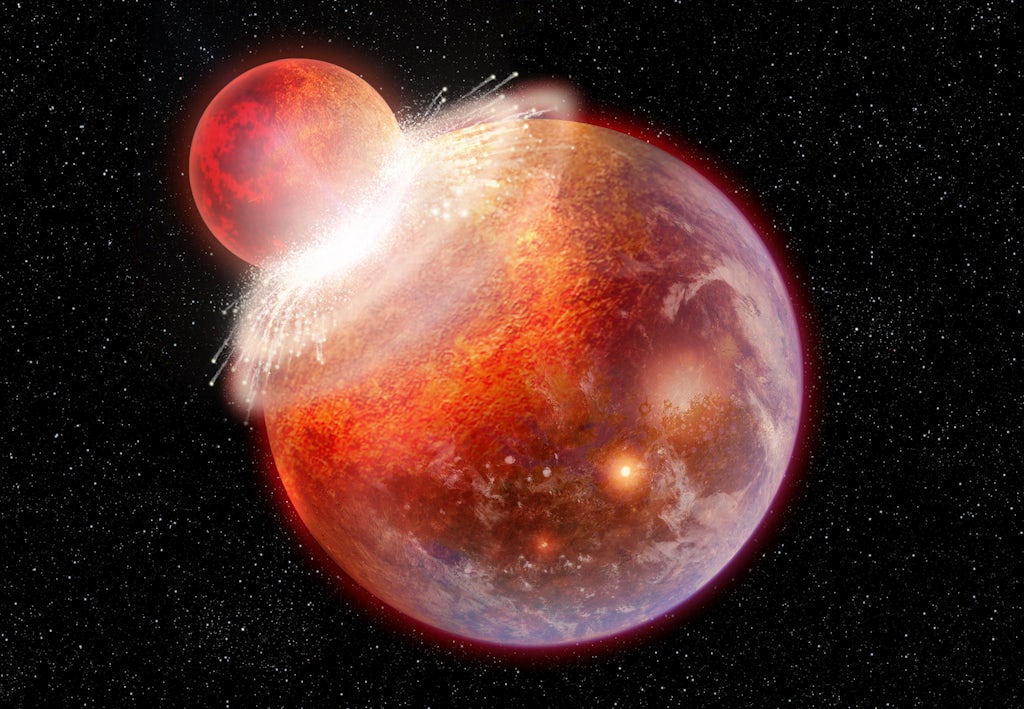 planeten botsing planeten botsing
