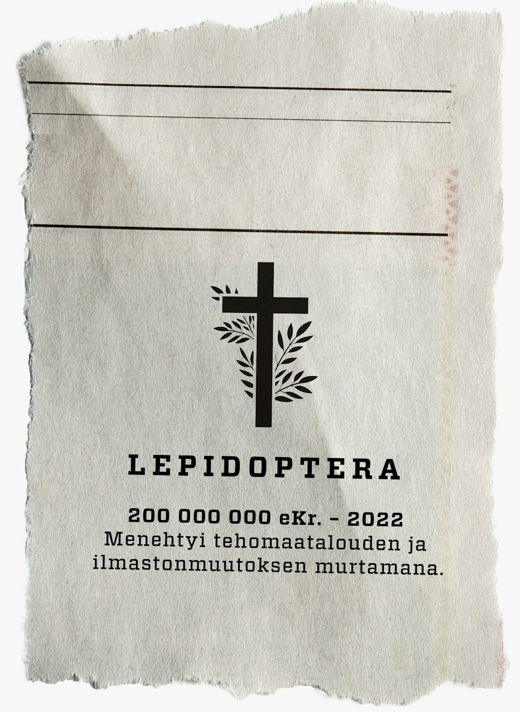 Lepidoptera dødsannonce Lepidoptera dødsannonce