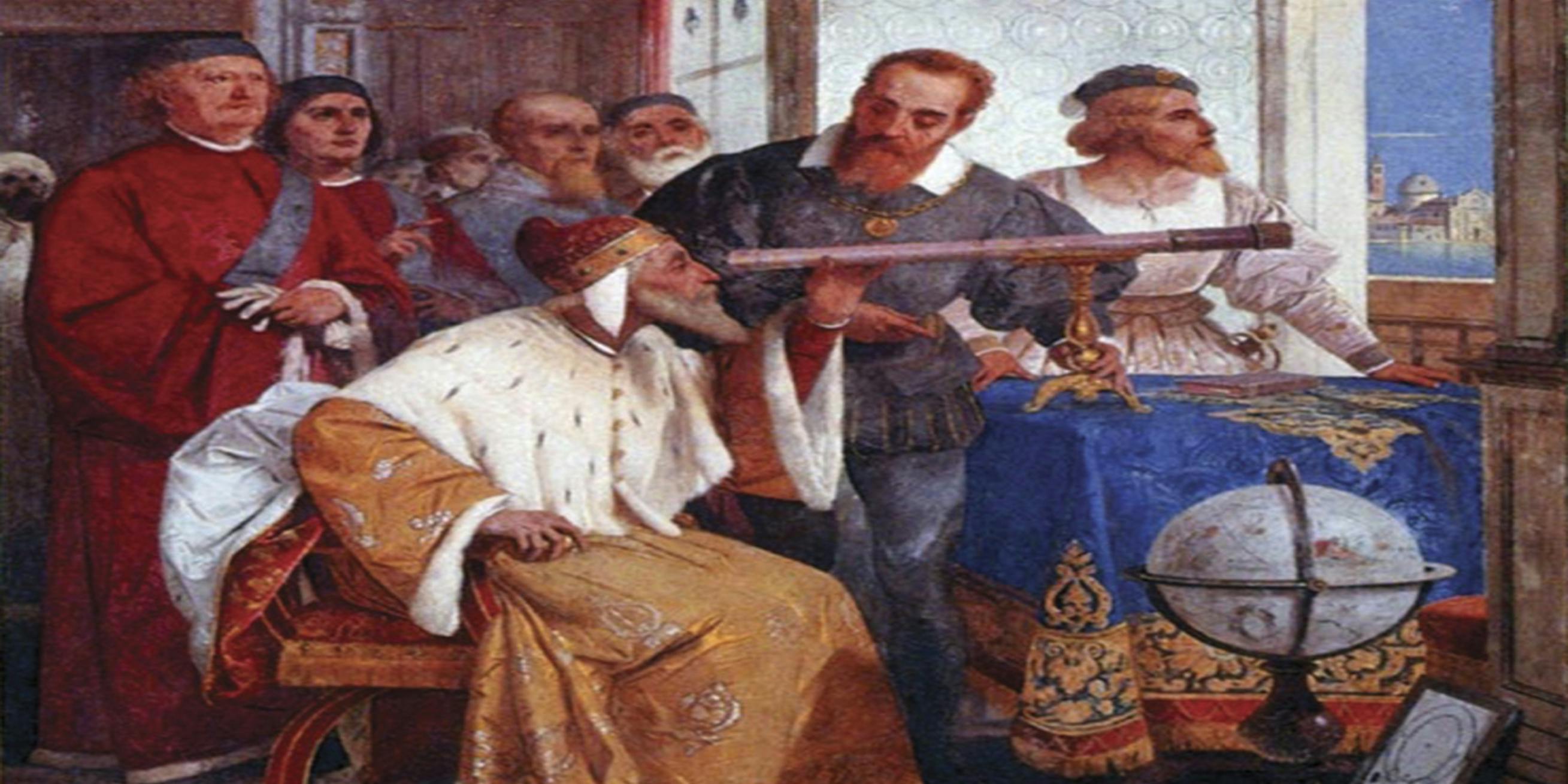 Bertini al fresco Galilei doge teleskop