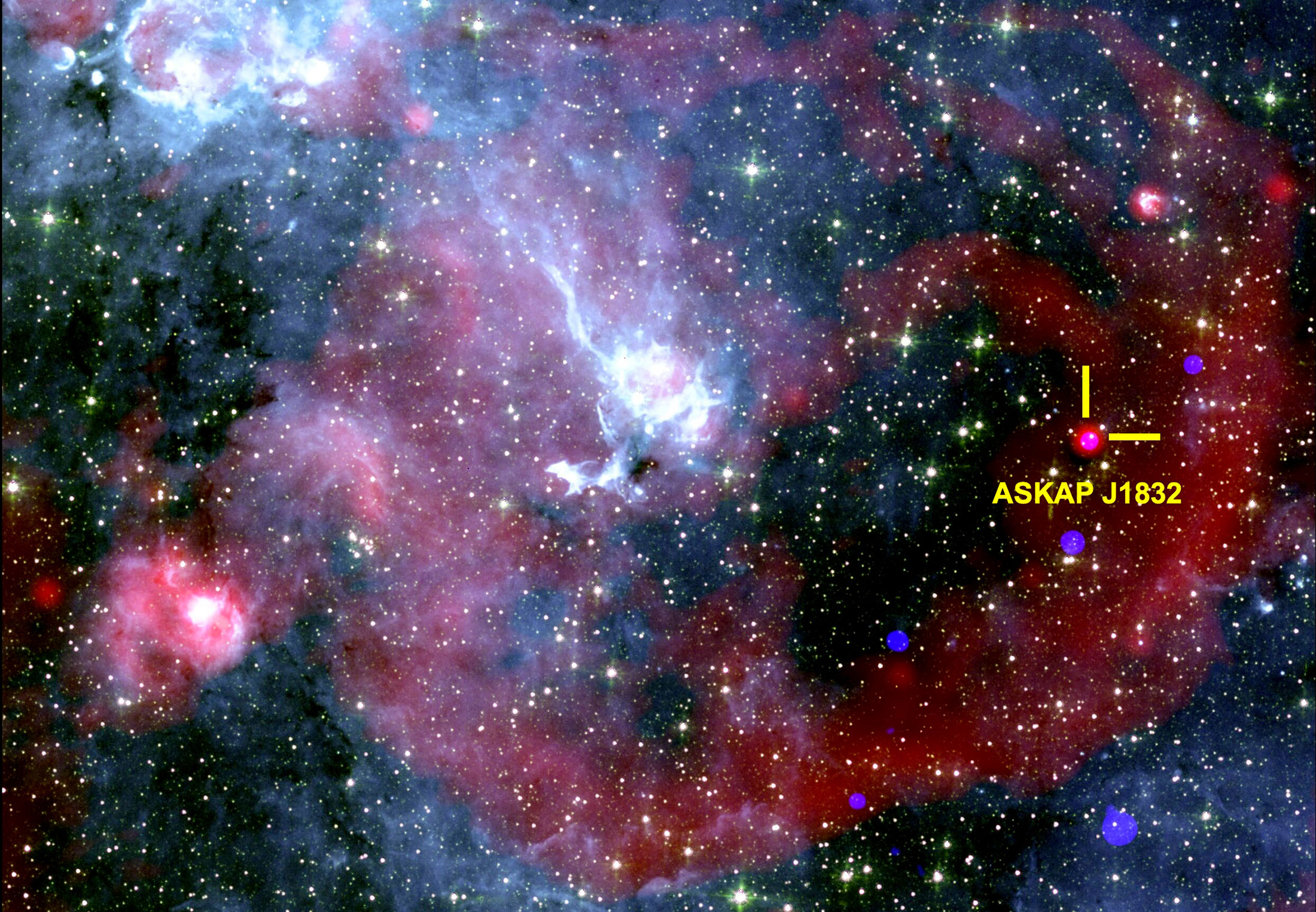ASKAP-J1832-0911 taivaalla