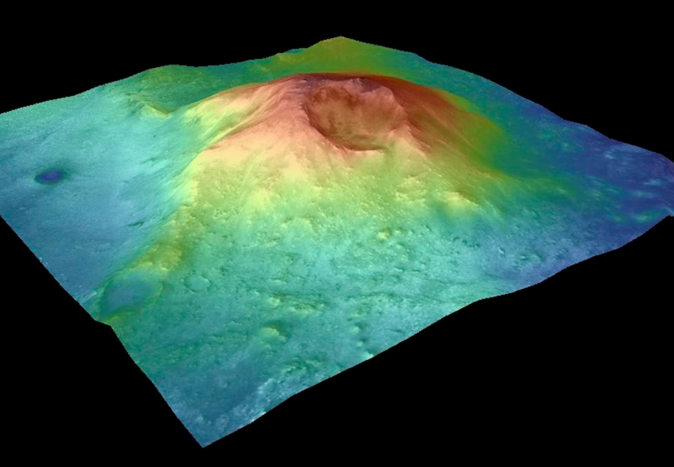 Scan van de berg Jerezo Mons