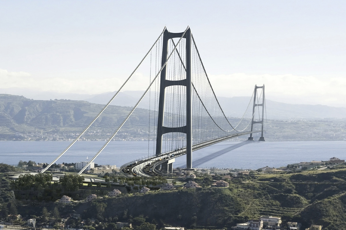 A huge project is taking shape: the world's longest suspension bridge ...