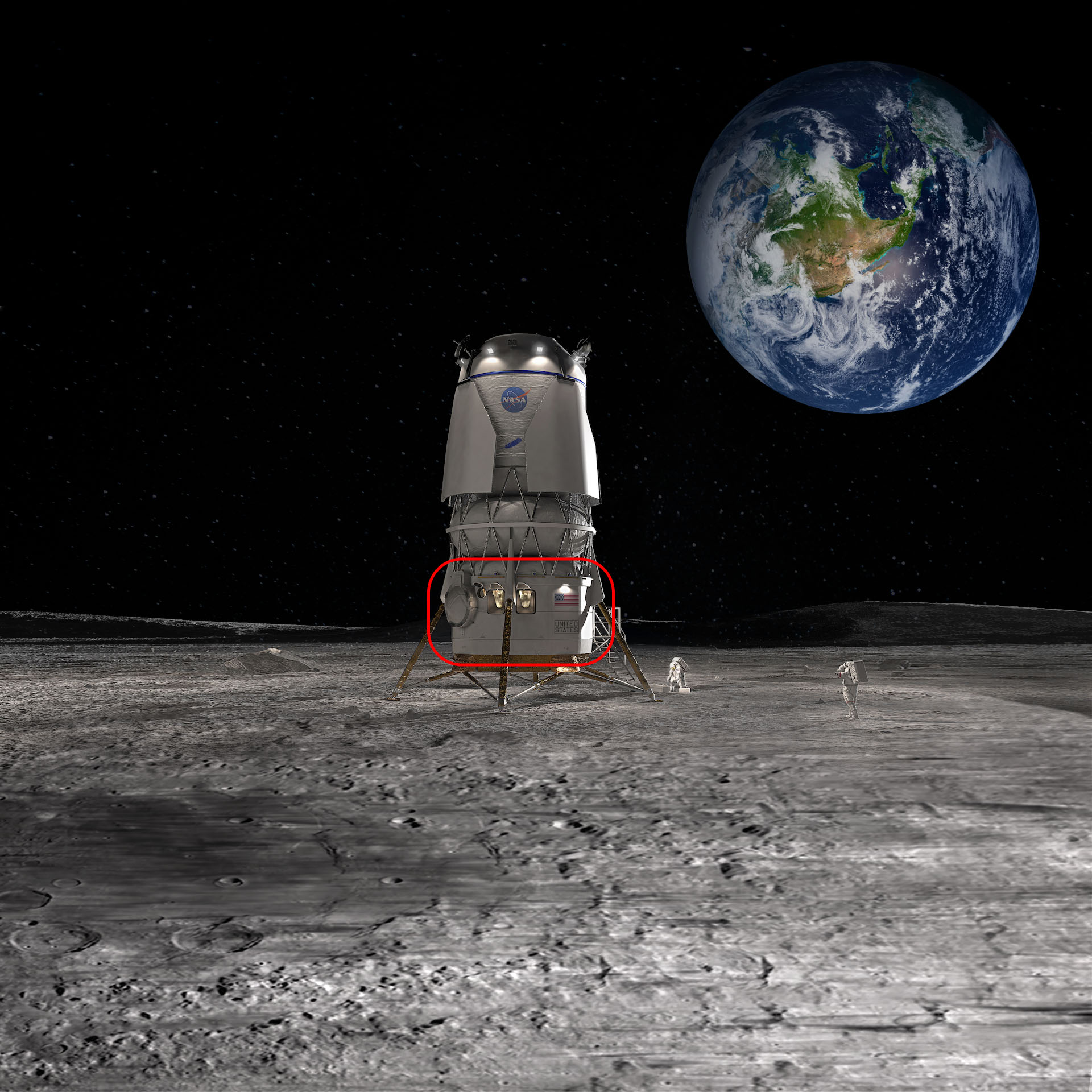 AVALON U5 MOON Hi-LANDER’s SUTHERLAND NASA's new Artemis moon lander will be built by Blue Origin
